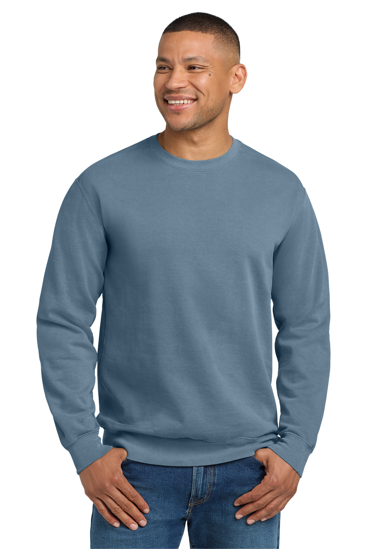 Comfort Colors Printed Ring Spun Crewneck Sweatshirt - Queensboro