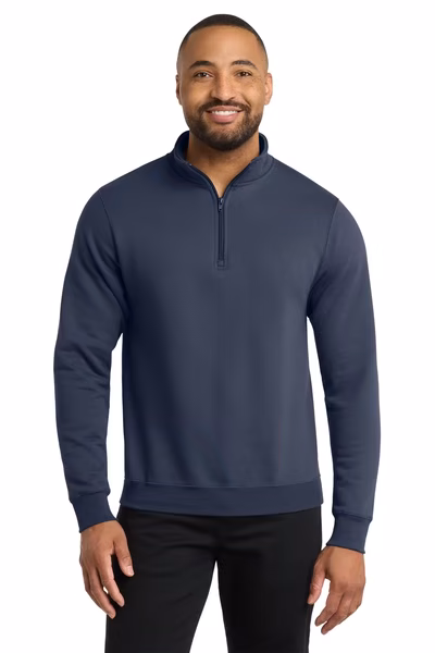 Port & Company Printed Core Fleece 1/4-Zip Sweatshirt
