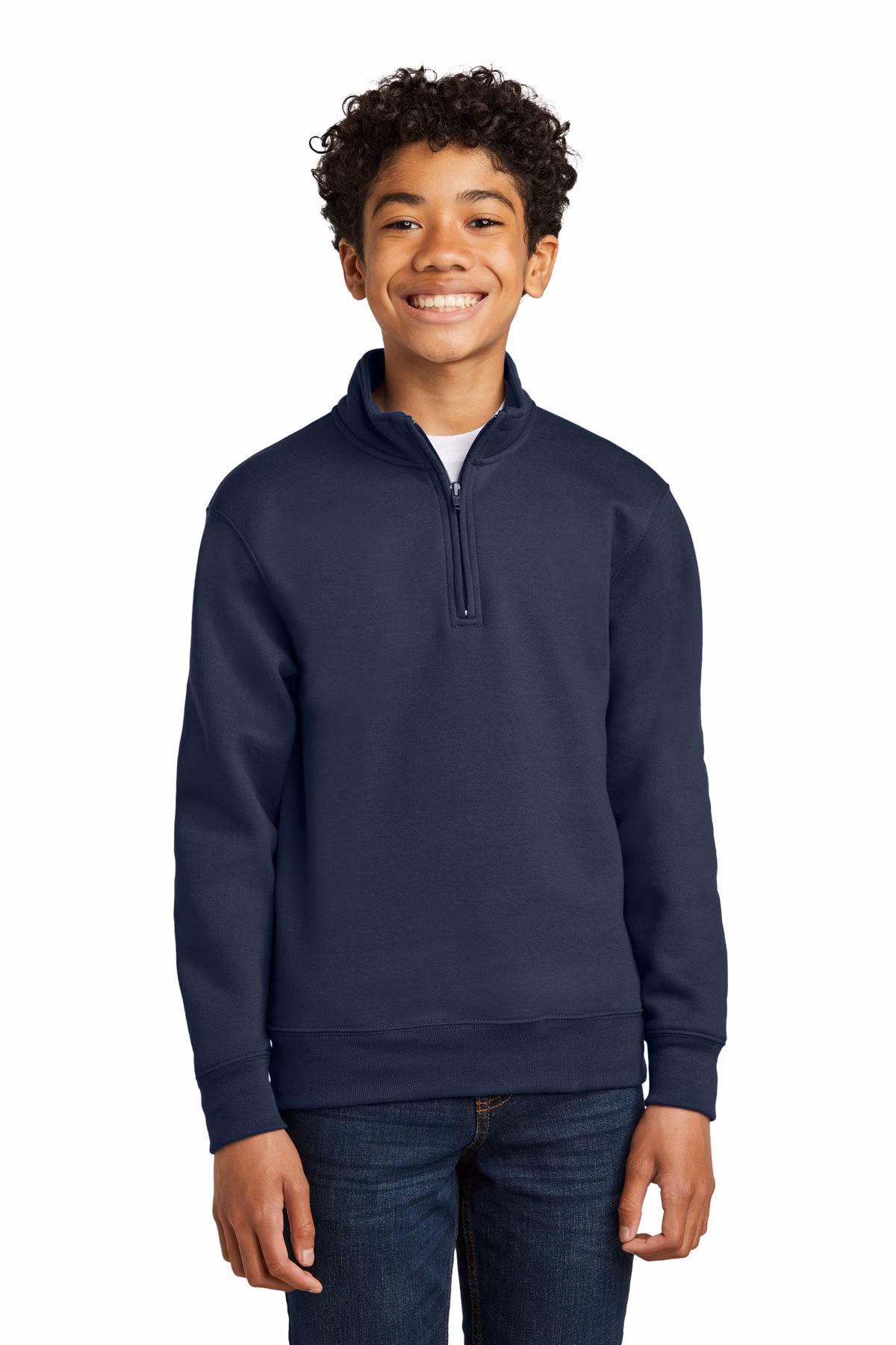 Port & Company Embroidered Youth Core Fleece 1/4-Zip Image - Port & Company Embroidered Youth Core Fleece 1/4-Zip