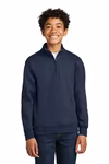 Port & Company Embroidered Youth Core Fleece 1/4-Zip Thumb