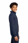Port & Company Embroidered Youth Core Fleece 1/4-Zip Thumb