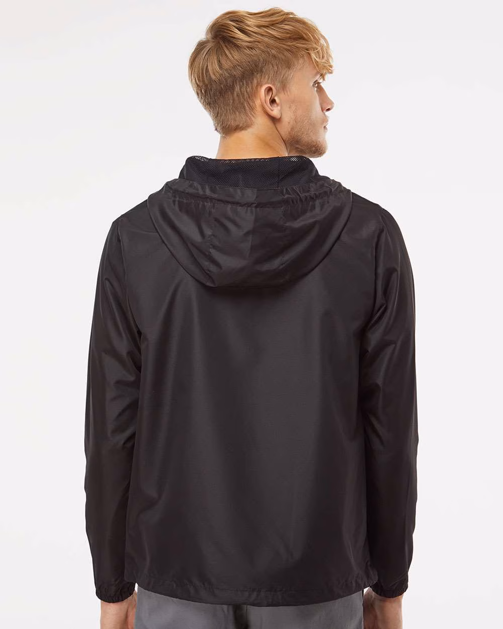 Independent Trading Embroidered Co. Lightweight 1/4-Zip Windbreaker