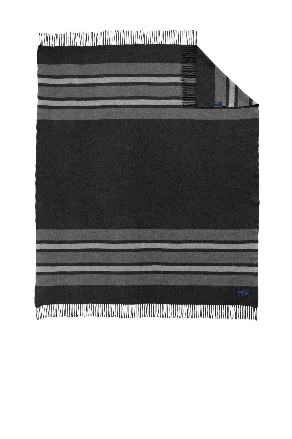 Brooks Brothers Embroidered Heritage Blanket - Queensboro