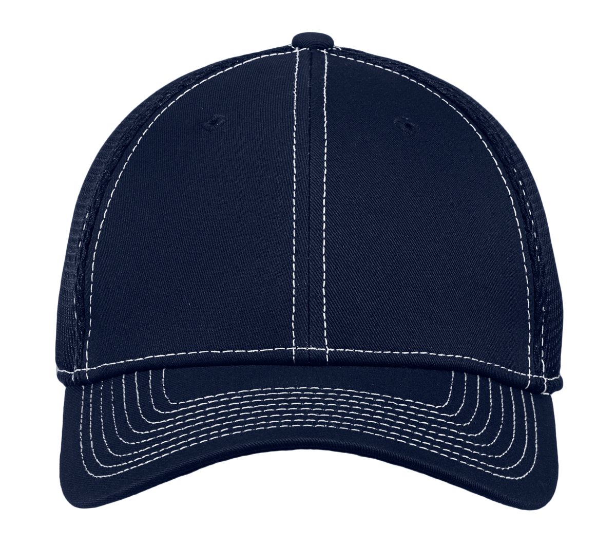 New Era Embroidered Stretch Mesh Contrast Stitch Hat Image - New Era Embroidered Stretch Mesh Contrast Stitch Cap