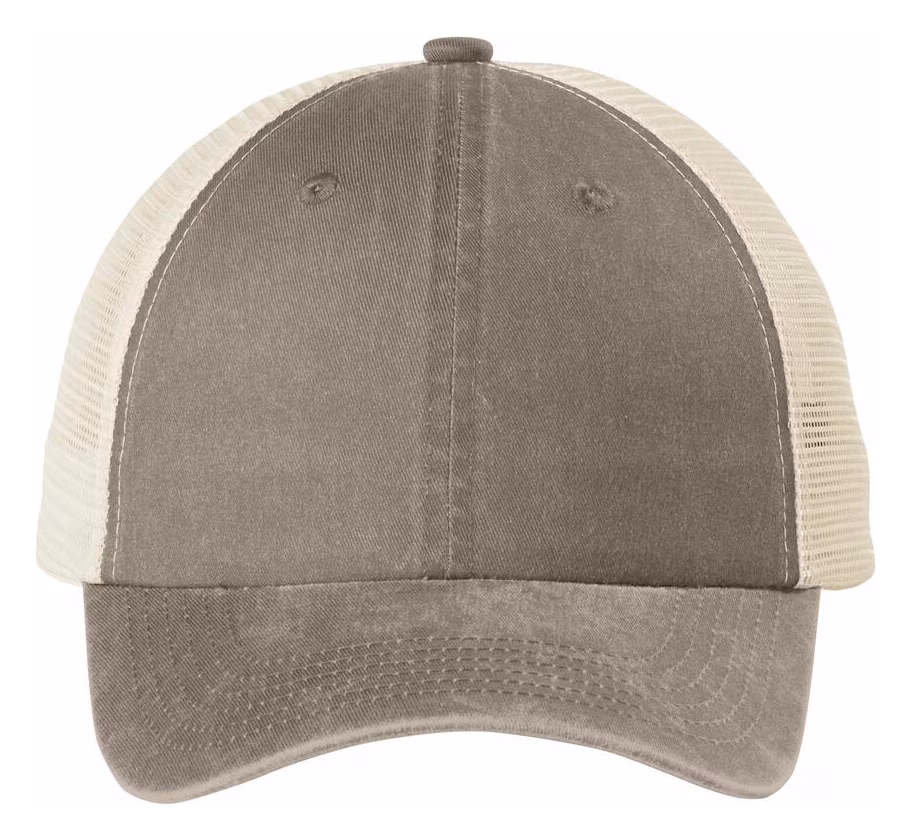 Port Authority Embroidered Beach Wash Mesh Back Cap Image - Port Authority Embroidered Beach Wash Mesh Back Cap
