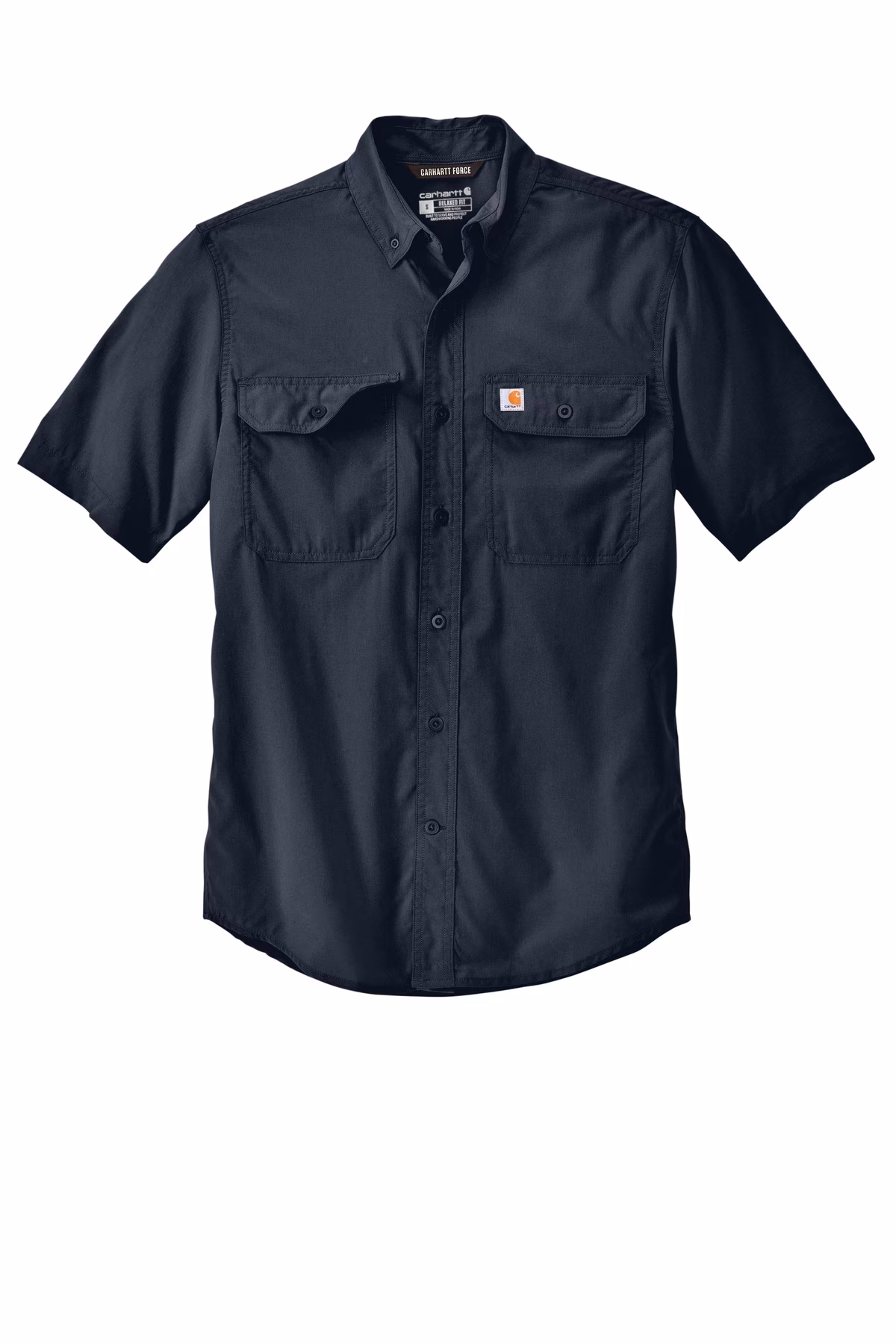 Carhartt Force Embroidered Men's Solid Short Sleeve Shirt